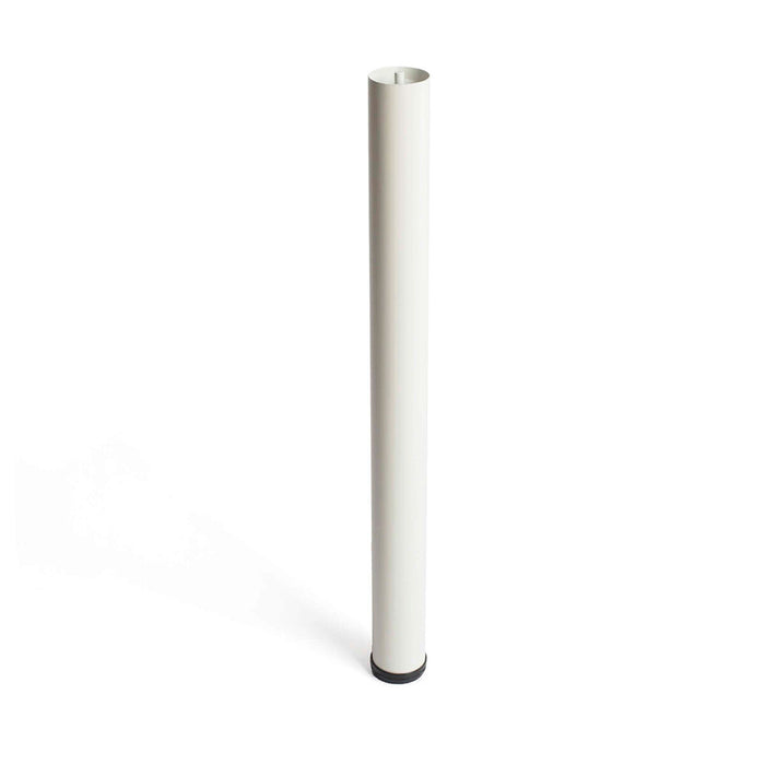 Pés Rei 406g Cilíndrico Aço Branco Ajustável (Ø 7,6 x 71 cm)
