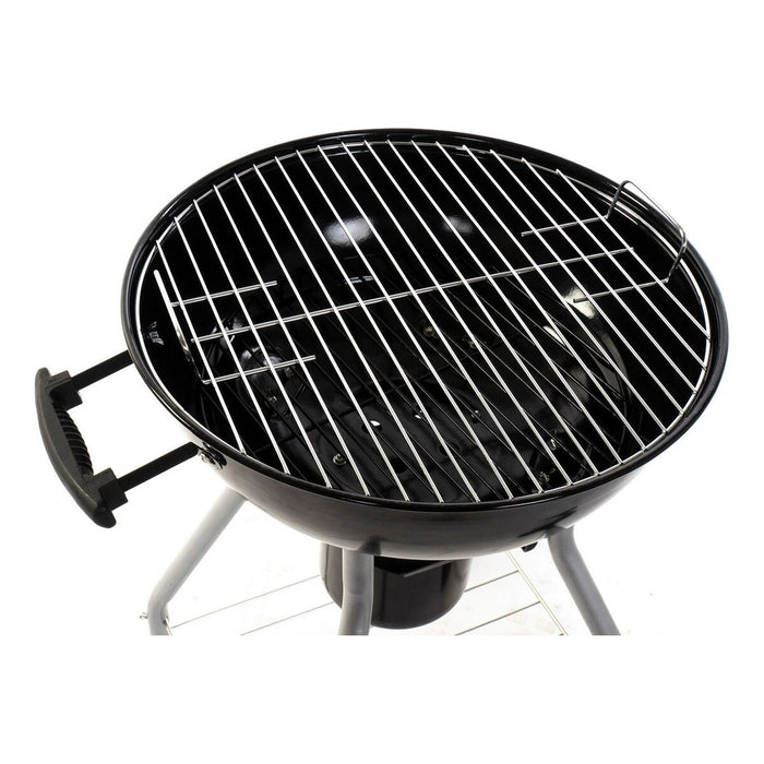 Barbecue a Carbone con Coperchio e Ruote DKD Home Decor Nero Metallo Plastica Rettangolare 52,4 x 59 x 91,6 cm