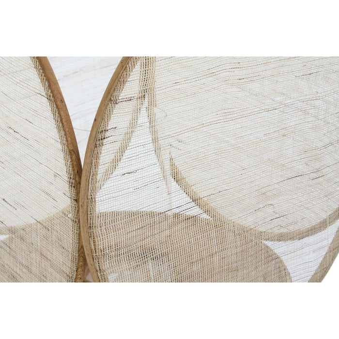 Lanterna DKD Home Decor Cristallo Naturale Marrone Bambù Orientale 42 x 42 x 55 cm