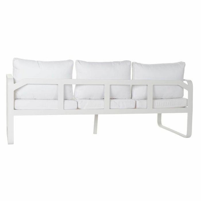 Divano da Giardino DKD Home Decor Bianco Alluminio 78 cm 184 x 72 x 78 cm