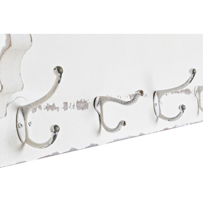 Gancho para Casaco DKD Decoração de Casa Abeto Metal Romântico (80 x 18 x 30 cm)
