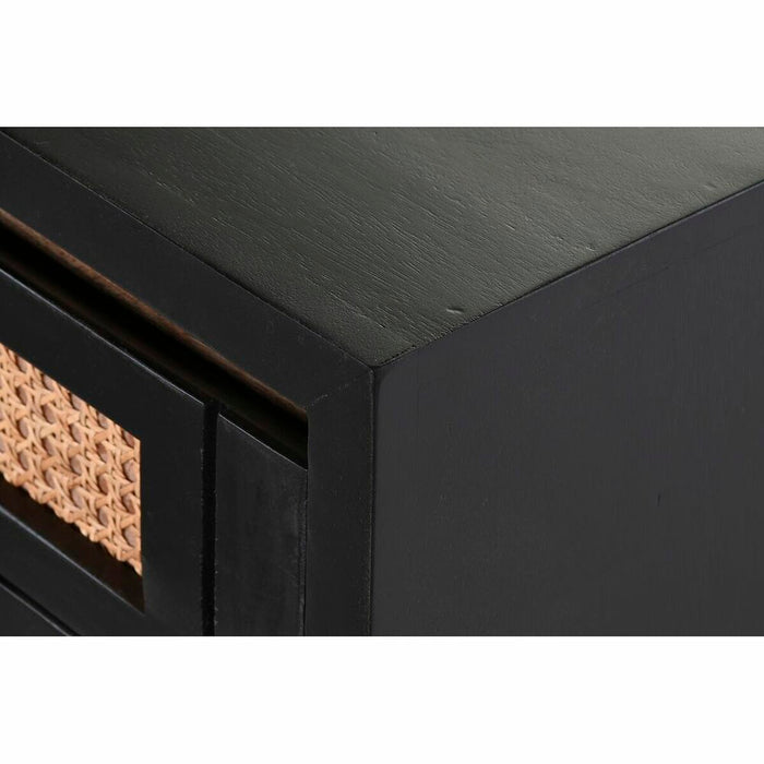 Mesa de cabeceira DKD Home Decor madeira de manga preta natural 50 x 40 x 55 cm
