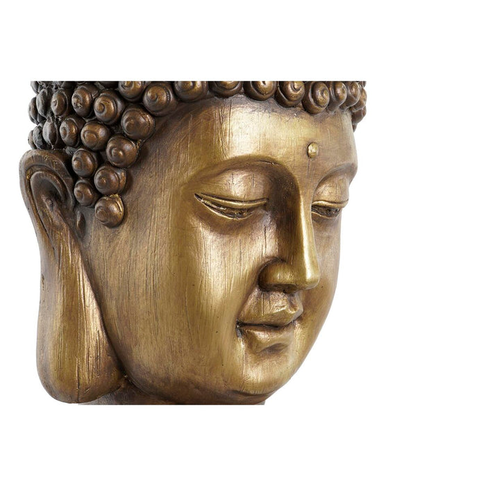 Vaso DKD Decoração de Fibra de Vidro Buda Oriental Dourado (25 x 25 x 36 cm)