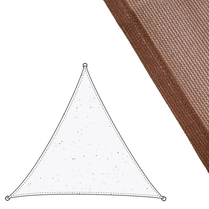 Vele parasole Tenda 3 x 3 m Cioccolato Polietilene 300 x 300 x 0,5 cm