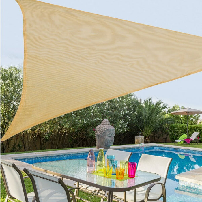 Vele parasole Tenda 3 x 3 m Cioccolato Polietilene 300 x 300 x 0,5 cm