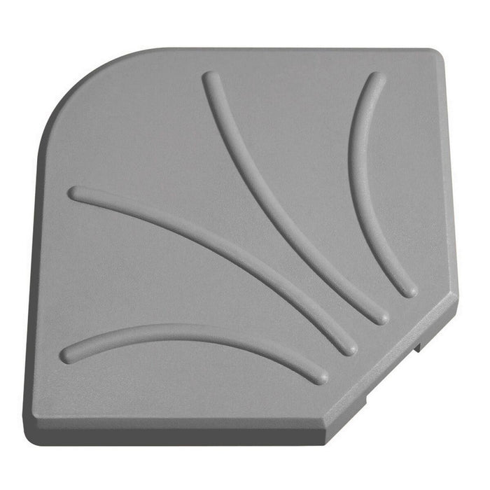 Base para sombrilla gris hormigón 47 x 47 x 5,5 cm