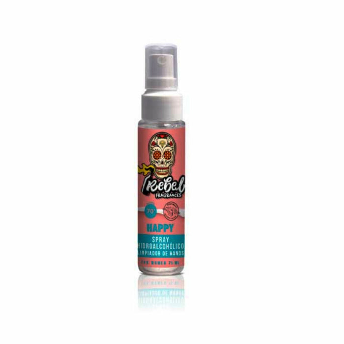 Lozione Igienizzante per Mani Rebel Happy Spray 30 ml (75 ml)