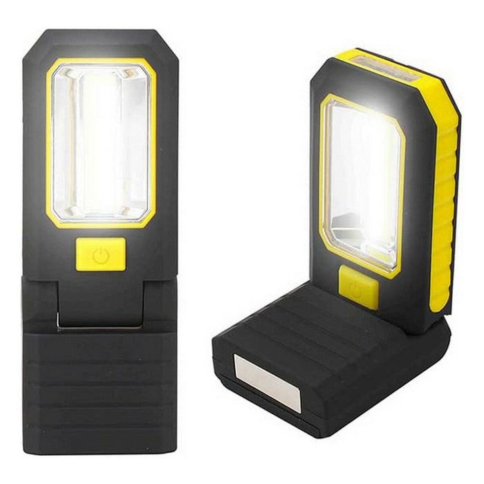 Torcia LED EDM Cob XL Gancio Calamita Giallo ABS 200 Lm