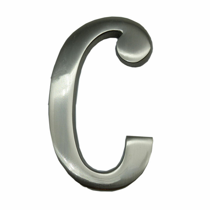 EDM letra C Mat Níquel prata (10 cm)