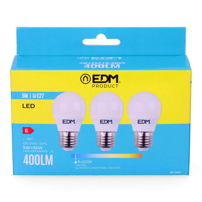 Lâmpada LED EDM E27 5 WG 400 lm (6400K)