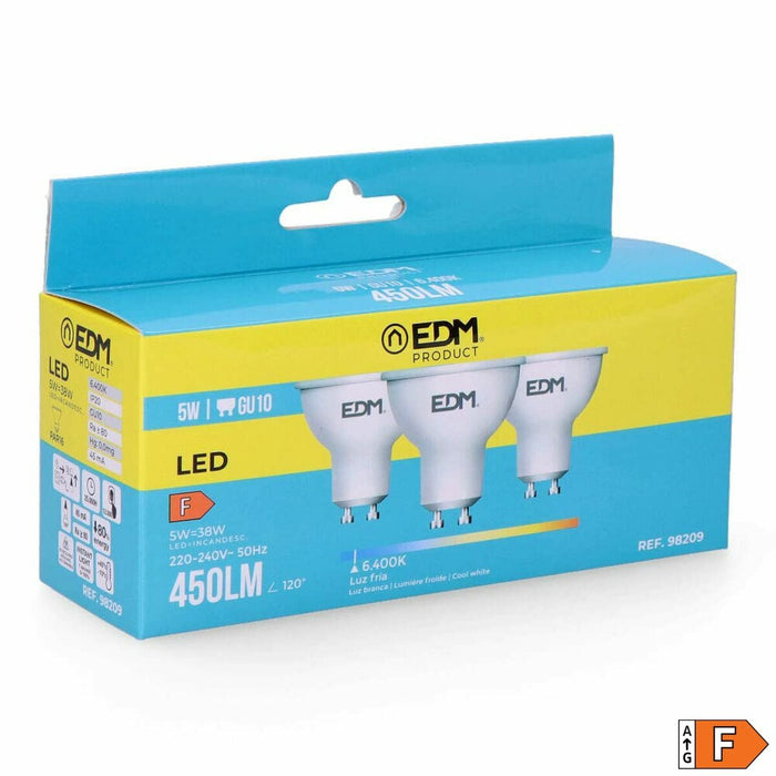 Lâmpada LED EDM 5 W GU10 450 lm F (6400K)
