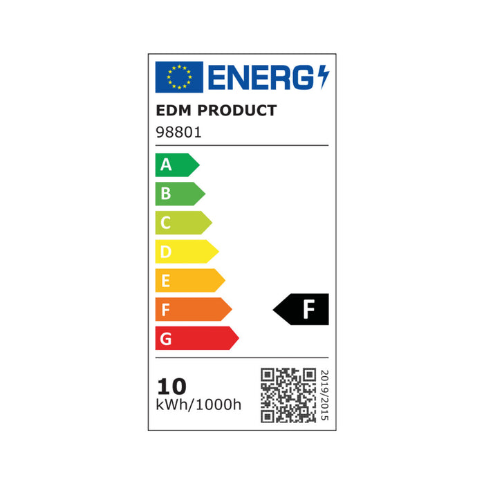 Lâmpada LED EDM E27 10 WF 810 Lm (12 x 9,5 cm) (3200 K)