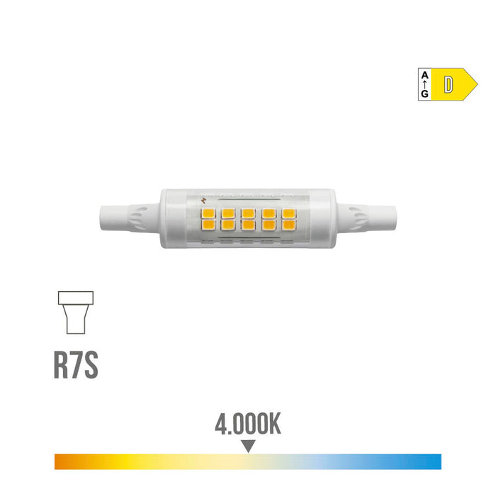 Lampadina LED EDM Lineare R7s 5,5 W 600 lm 4000 K D Ø 1,5 x 7,8 cm