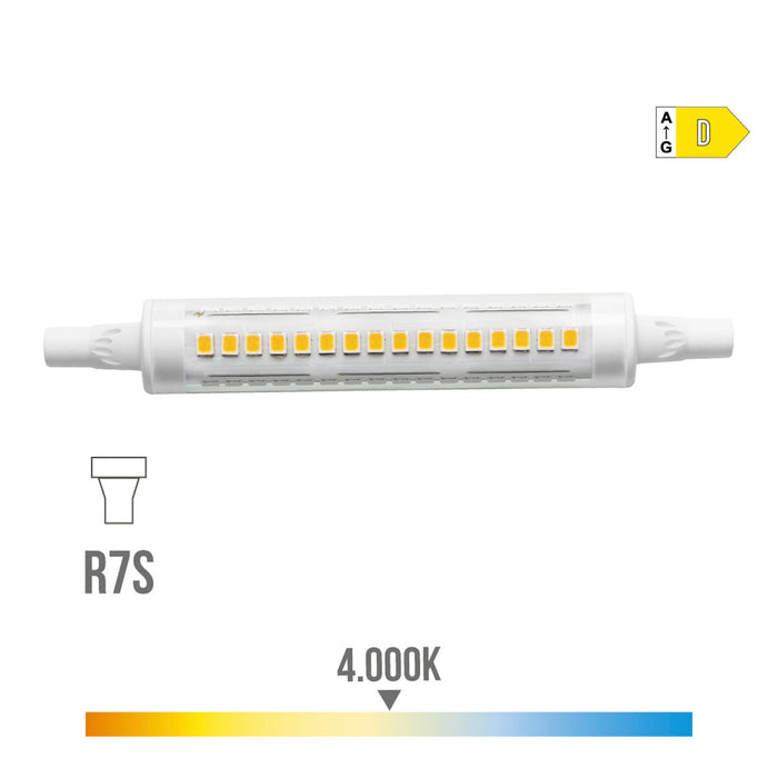 Lampadina LED EDM Lineare R7s 9 W 1100 Lm 4000 K D Ø 1,5 x 11,8 cm