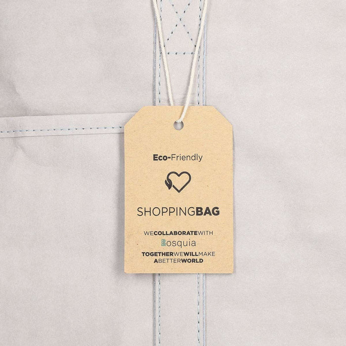 Shopping Bag KSIX Grigio Poliestere carta kraft