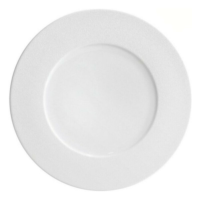 Prato de jantar Inde Globe Sahara de porcelana branca Ø 32,5 cm