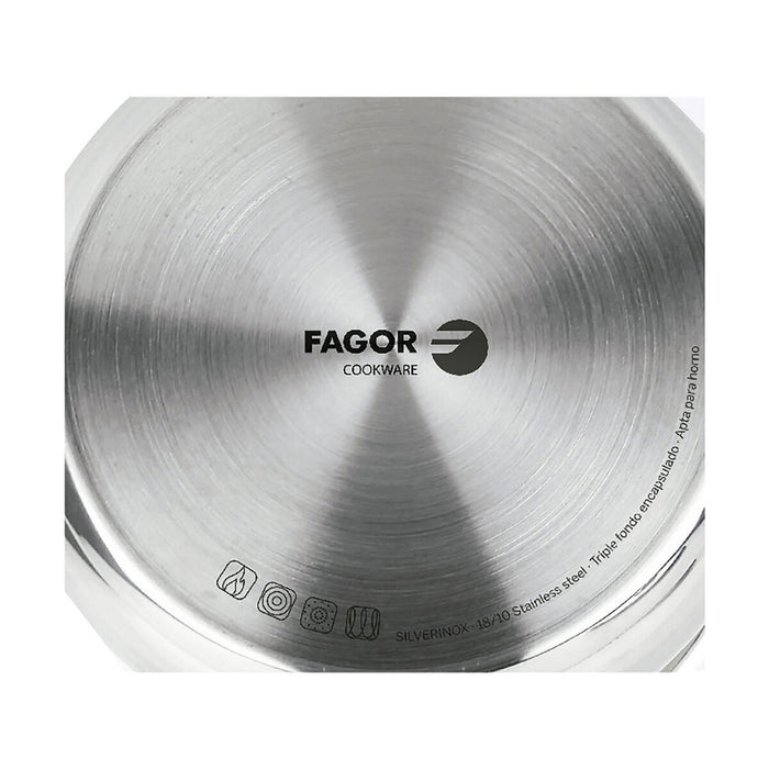 Paiolo FAGOR Silverinox Acciaio inossidabile 18/10 Cromato (Ø 12 x 6,5 cm)