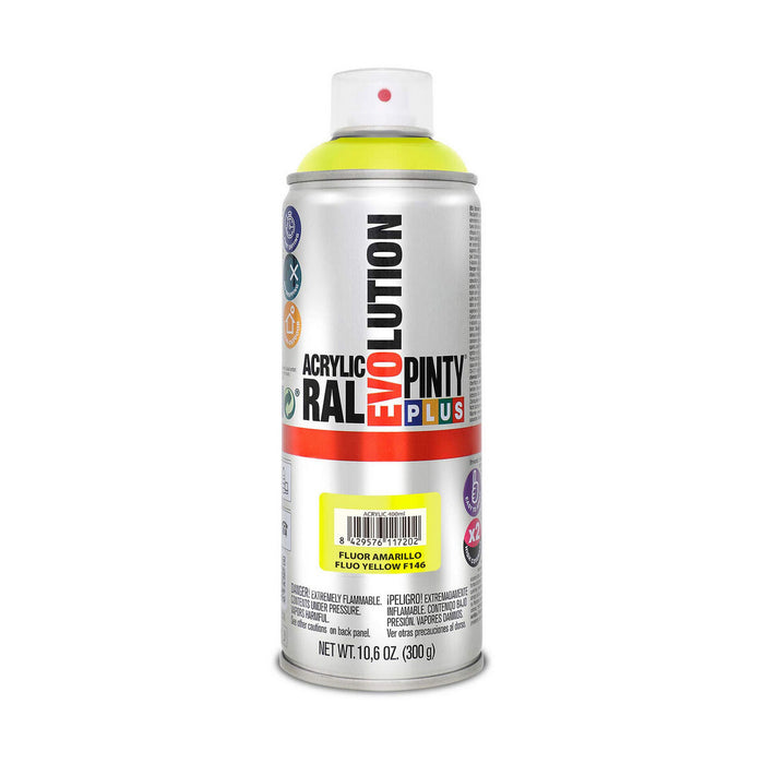 Pintyplus Evolution F146 pintura en spray 400 ml Amarillo Fluorescente