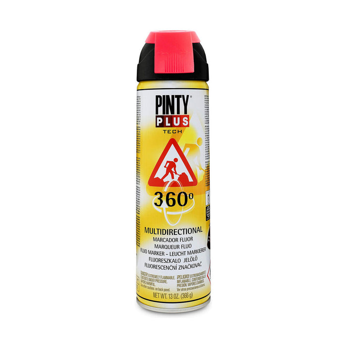Tinta Spray Pintyplus Tech T107 360º Vermelho 500 ml
