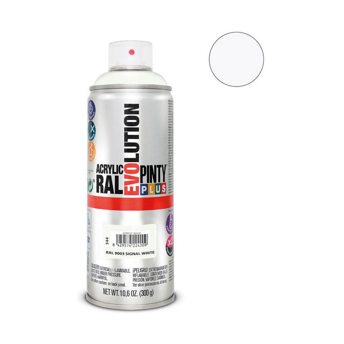 Vernice spray Pintyplus Evolution RAL 9003 400 ml Signal White