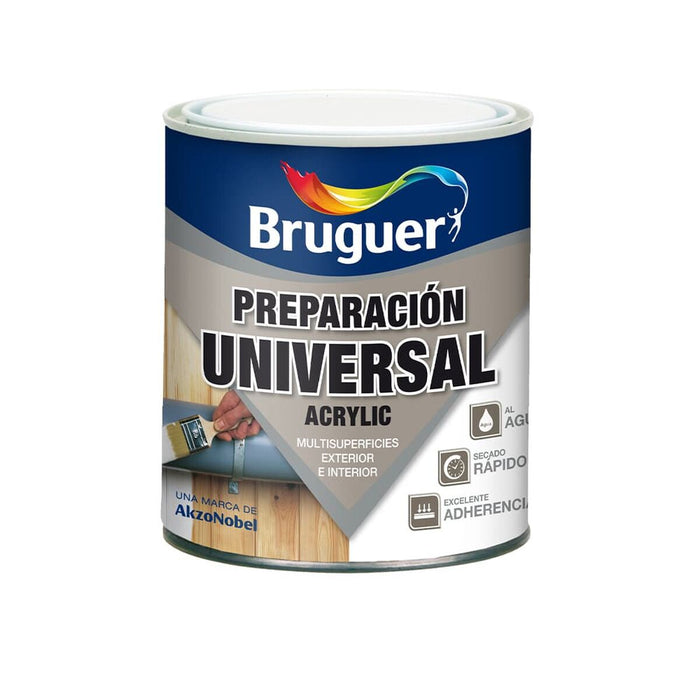 Preparación de superficies Bruguer 5120577 Impresión Acrílica Universal Blanco 750 ml Mat