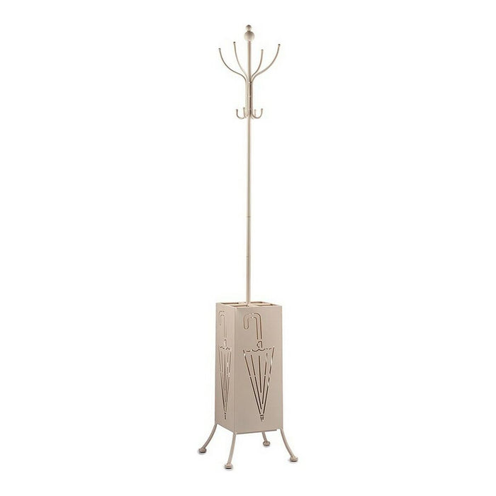 Cabide ‎S3609674 Porta guarda-chuva de metal creme (34 x 188 x 34 cm)