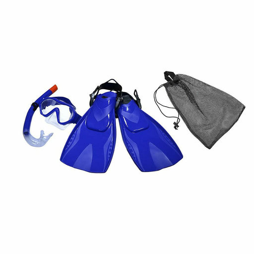 Maschera da Snorkeling con Boccaglio e Pinne Eqsi Per bambini