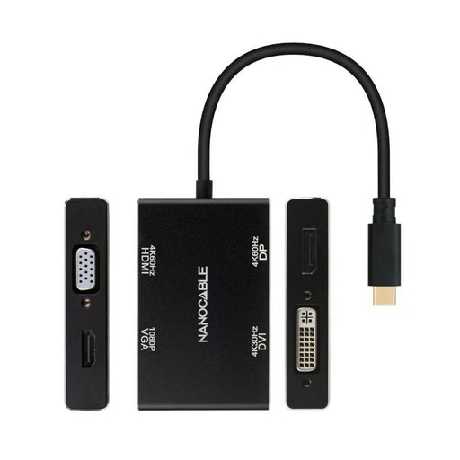 Hub USB-C NANOCABLE 10.16.4307 Nero (1 Unità)