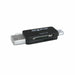 Lettore di Schede approx! FLTLFL0083 APPC33 Micro SD/SD/MMC Micro USB 480 Mbps 32 GB Nero