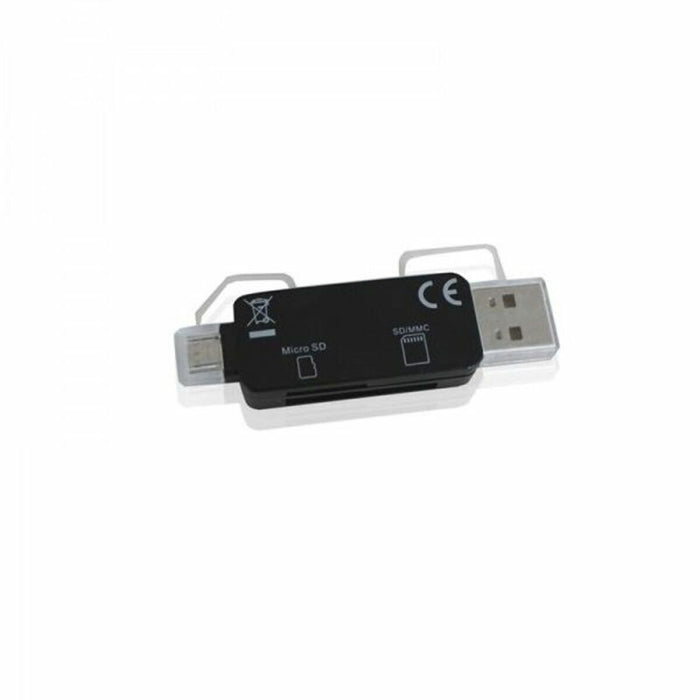 Lettore di Schede approx! FLTLFL0083 APPC33 Micro SD/SD/MMC Micro USB 480 Mbps 32 GB Nero