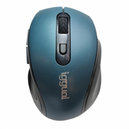 Mouse iggual ERGONOMIC-M Azzurro Nero/Blu Multicolore