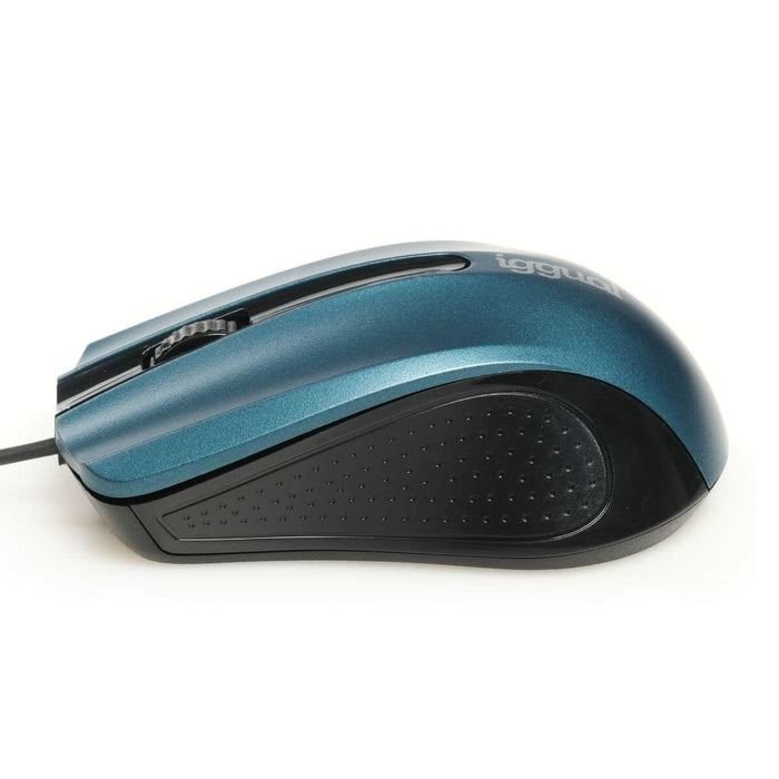 Mouse iggual ERGONOMIC-RL 800 dpi Azzurro Nero/Blu