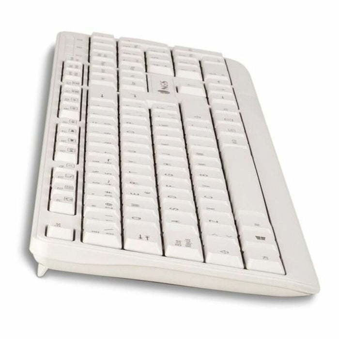 Tastiera NGS NGS-KEYBOARD-0284 Bianco Qwerty in Spagnolo QWERTY