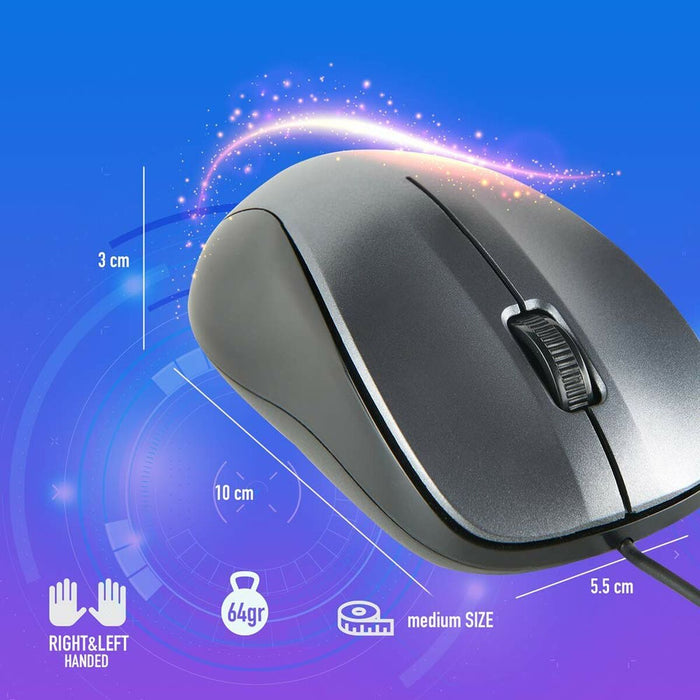 Mouse Ottico Mouse Ottico NGS NGS-MOUSE-1091 1200 DPI Grigio