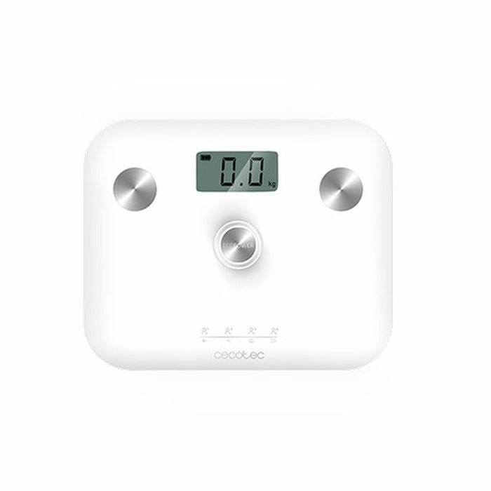 Cecotec EcoPower 10100 Full Healthy LCD Digital Balança de Banheiro 180 kg Vidro Branco 180 kg