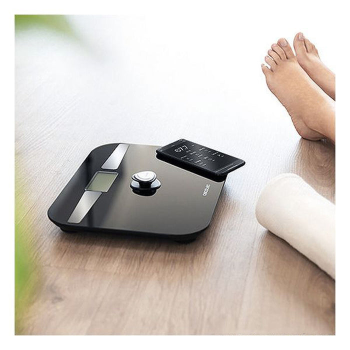 Balança de banheiro digital Cecotec EcoPower 10200 inteligente e saudável LCD Bluetooth 180 kg preta