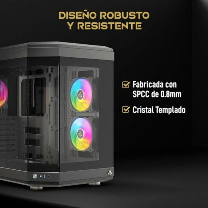 Case computer desktop ATX Forgeon Nero