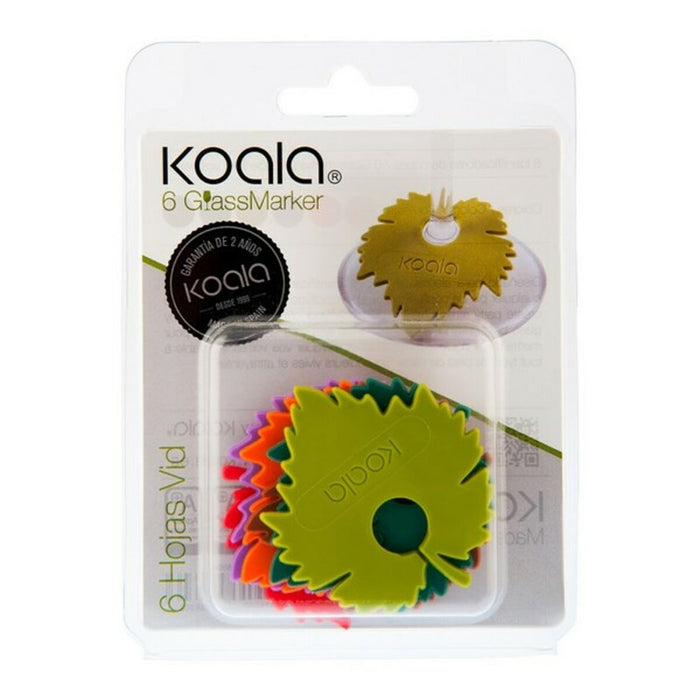 Identificatore per Calici Koala Koala_66260000 (6 pcs) Plastica 6 Pezzi 5,5 cm
