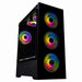 Case computer desktop Micro ATX / ATX Hiditec Z20 ARGB RGB LED Nero