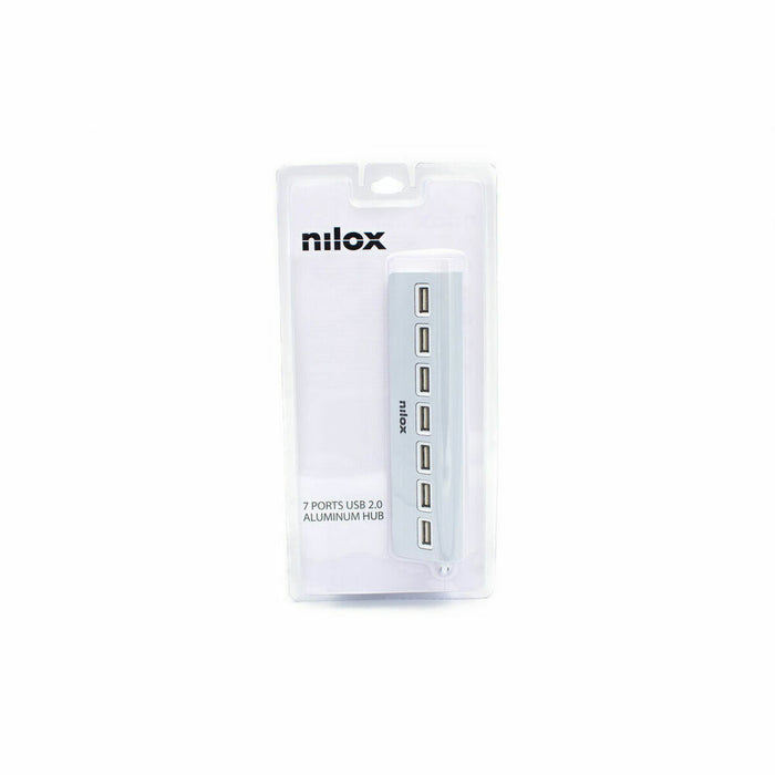 Hub USB Nilox NXHU7ALU2 Grigio