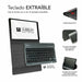 Tastiera Bluetooth con Supporto per Tablet Subblim SUBKT3-BTL200 Nero Qwerty in Spagnolo