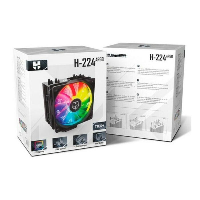 Ventola da Case Gaming NOX H-224 Ø 12 cm RGB