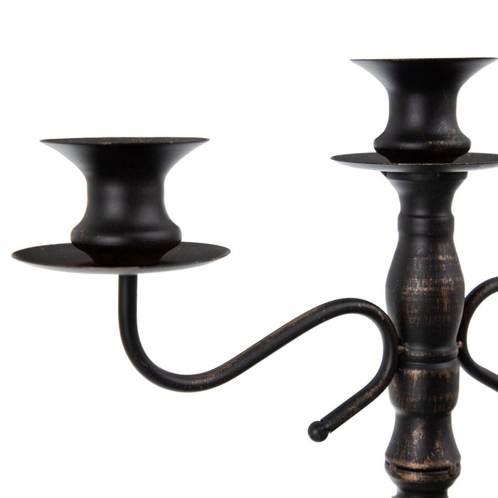 Candelabro 42 x 12 x 42 cm Metal Preto