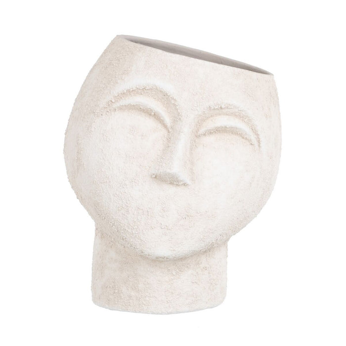 Vaso Ceramica Crema 19 x 19 x 20 cm