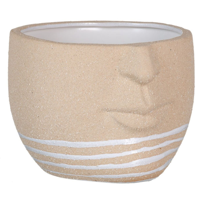 Vaso 21 x 19,5 x 15 cm Ceramica Naturale