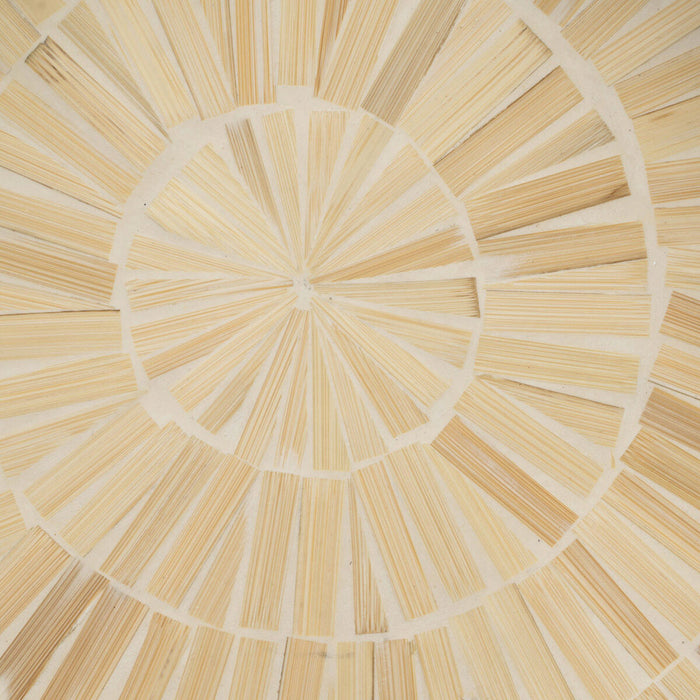 Bandeja de Aperitivos Bambu Bege 35 x 35 x 5 cm Madeira MDF