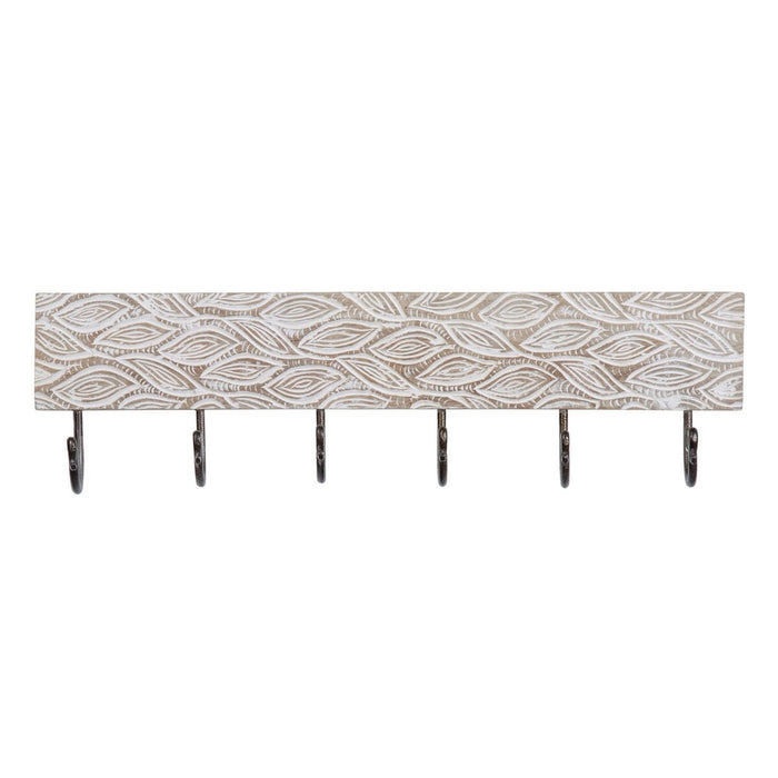 Perchero de pared 61 x 7 x 16,5 cm Metal Madera