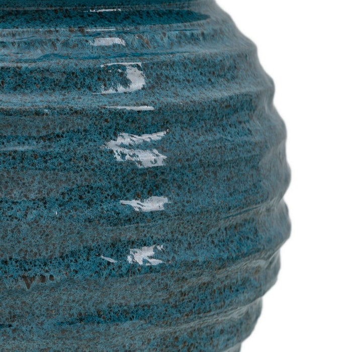 Vaso 39 x 39 x 37 cm Ceramica Azzurro