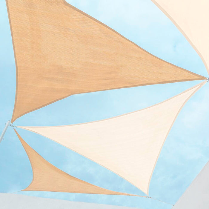 Vele parasole Tenda 3,5 x 3,5 m Beige Polietilene 350 x 350 x 0,5 cm