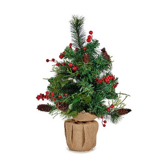 Albero di Natale Marrone Rosso Verde 23 x 47 x 27 cm